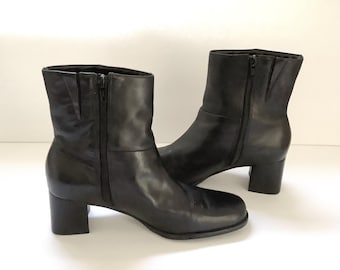 Stivaletti Vintage Easy Spirit in pelle nera - Taglia 7,5