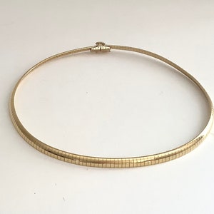 Vintage Goldtone Collar Necklace,Vintage Gold Plated Goldfilled Necklace,1980s Gold Chain Necklace,Christmas Gift for Her,Vintage Jewelry