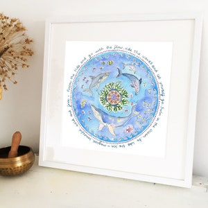 Go with the Flow Art Print by Janine Drayson