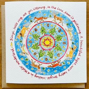 ESGOTADO! Cartão de Natal Inspirado pela Natureza ‘Winter Wonderland’ por Janine Drayson