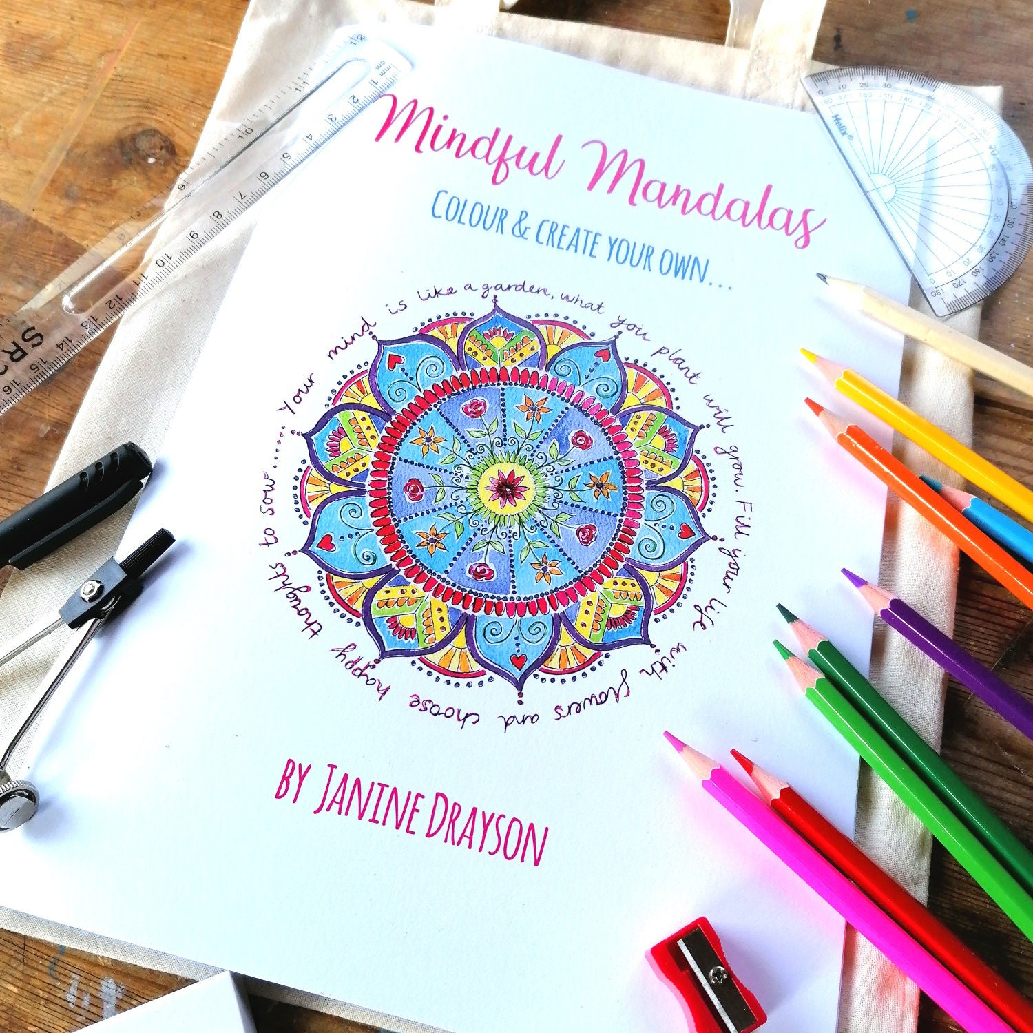 Colour and Create Your Own Mandala Book Mindfulness Creative | Etsy