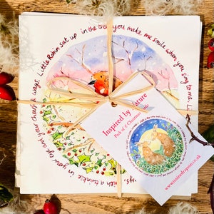 ESAURITO! Pacchetto biglietti di Natale ispirato alla natura di Janine Drayson
