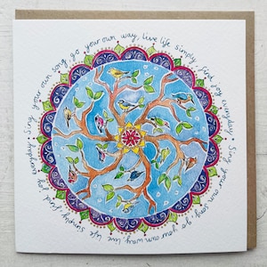 Citation inspirante de méditation du mandala en pleine conscience par Janine Drayson