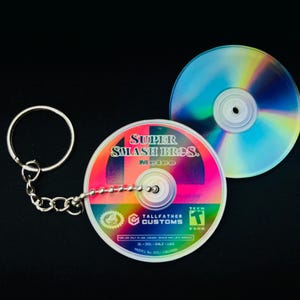 Smash Bros Melee Disc Keychain