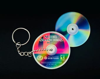 Smash Bros Melee Disc Keychain