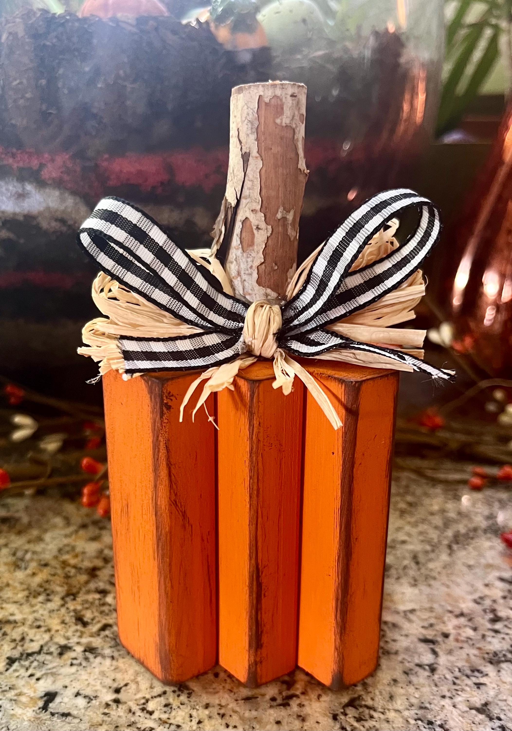 Handmade Wood Pumpkin Set: Fall Farmhouse Decor - Etsy