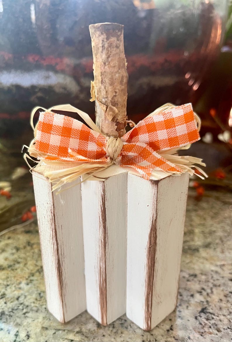 Handmade Wood Pumpkin Set: Fall Farmhouse Decor - Etsy