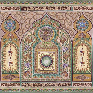 Jüdisches Kunstwerk, Jüdisches Geschenk, Mizrach, Shiviti, Jüdische Malerei, Jüdische spirituelle Geometrie, Kabbalah, Israelische Kunst, Jüdische Wandkunst, Mandala