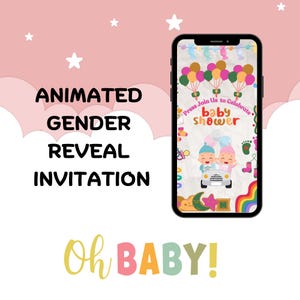 Babyparty Animierte Einladung Gender Reveal Video