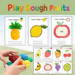 Fruits Play Dough Mats | Fine Motor & Sensory Fun