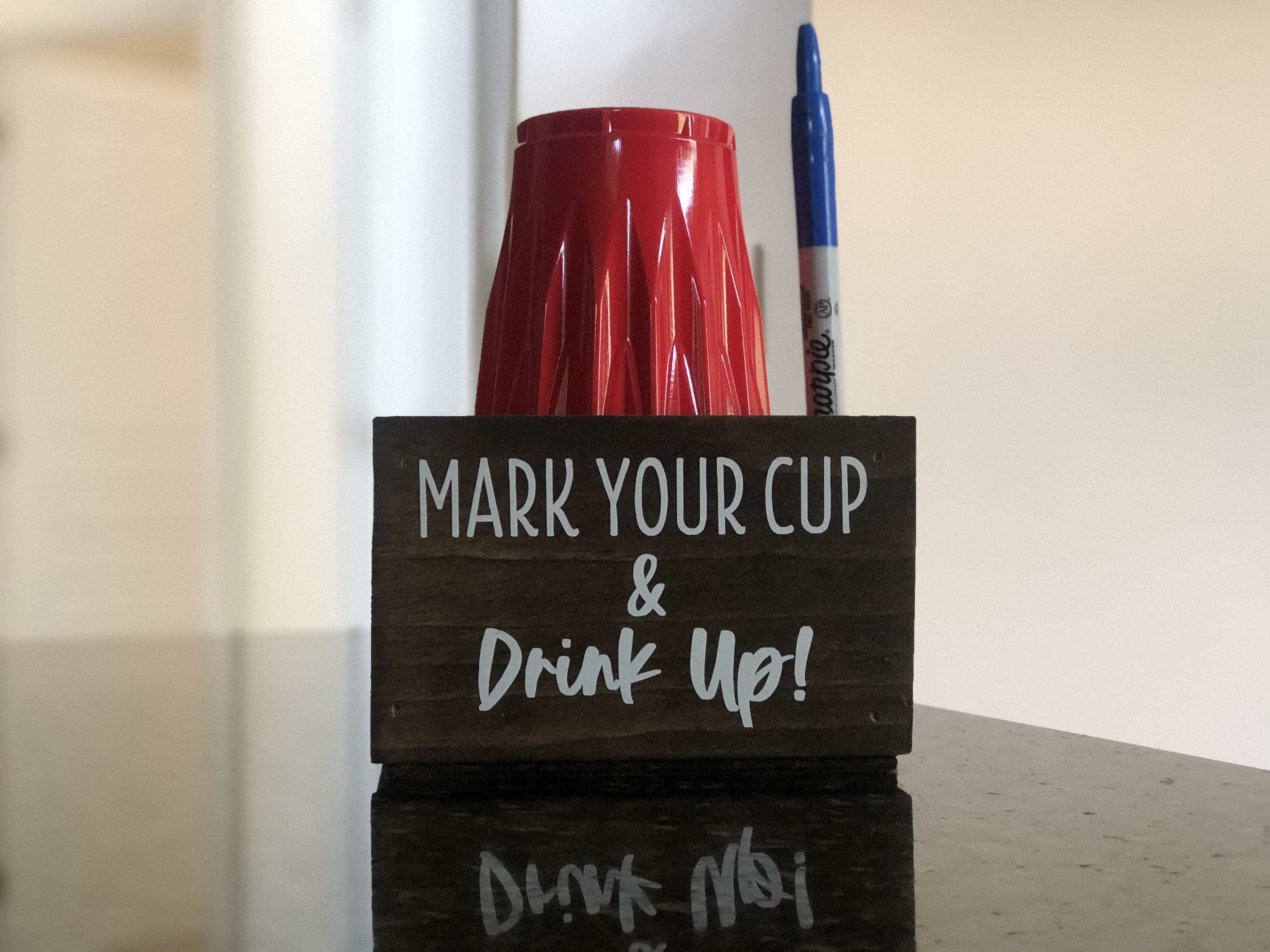 Solo cup holder Gift Set Mark your cup and drink up Party Etsy
