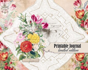 Junk Journal Kit, Journal Pages, Limited Edition, Digital