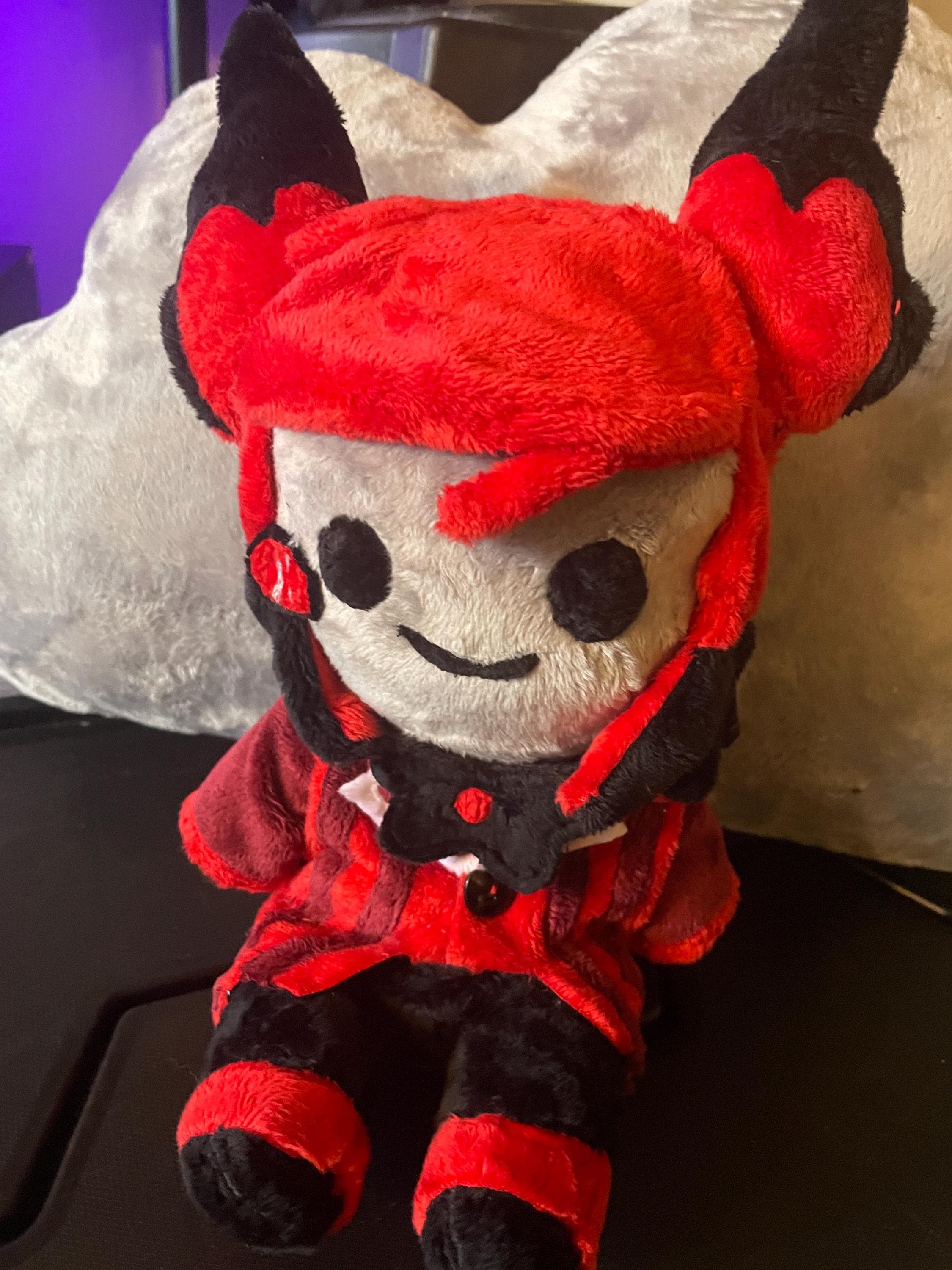 Hazbinhotel Alastor(アラスター)ぬいぐるみ Hazbin Hotel Alastor Chibigurumi Plush Doll Mascot Height