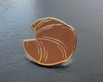 Croissant Hard Enamel Pin