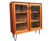 Teak Vitrine Danish Design Hairpinlegs Teerations 1960s