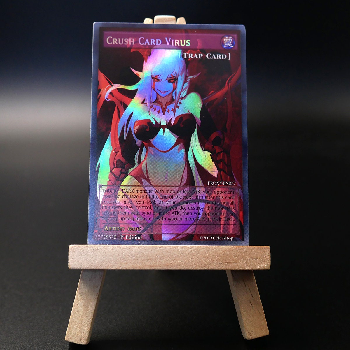Yugioh Orica Crush Card Virus Holo Common Proxy Custom Etsy