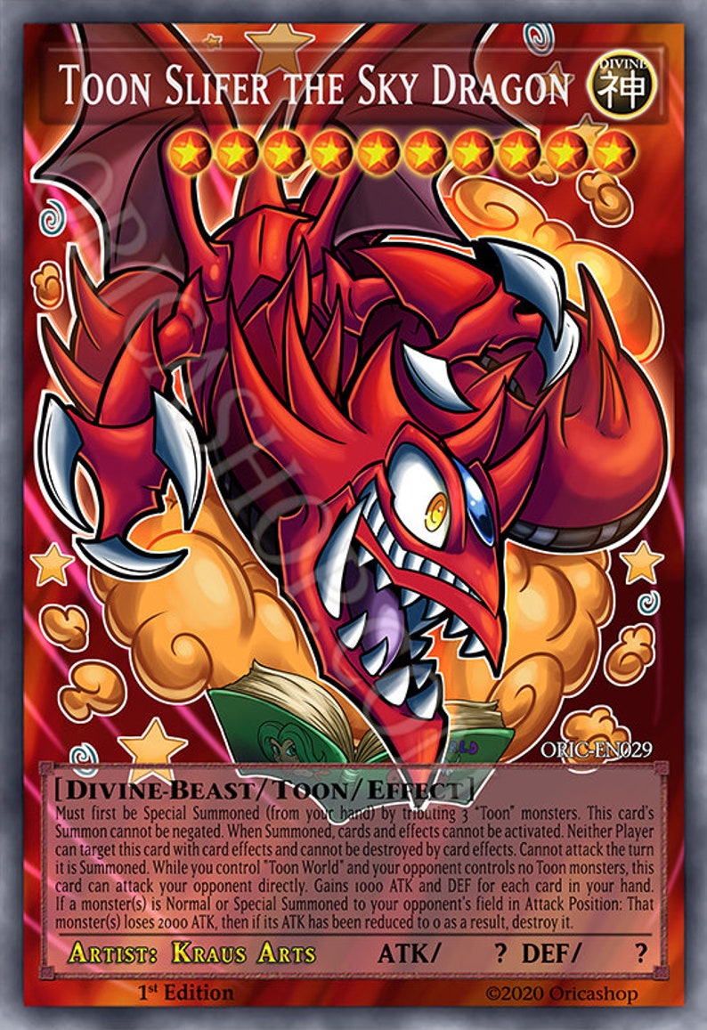 Yugioh ORICA 3xSet Toon God Cards HOLO FullArt Ra Etsy