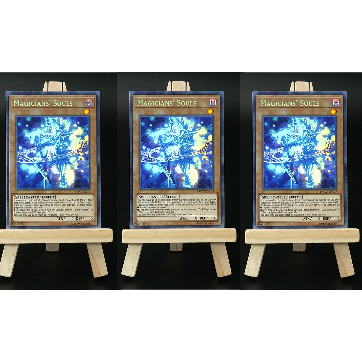 Yugioh PROXY 3x Playset: Magicians' Souls (HOLO) | Foil Orica Sou…