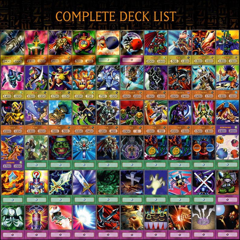 Yugioh ANIME DECK JOEY WHEELER 6 Holo 54 Common Cards Etsy