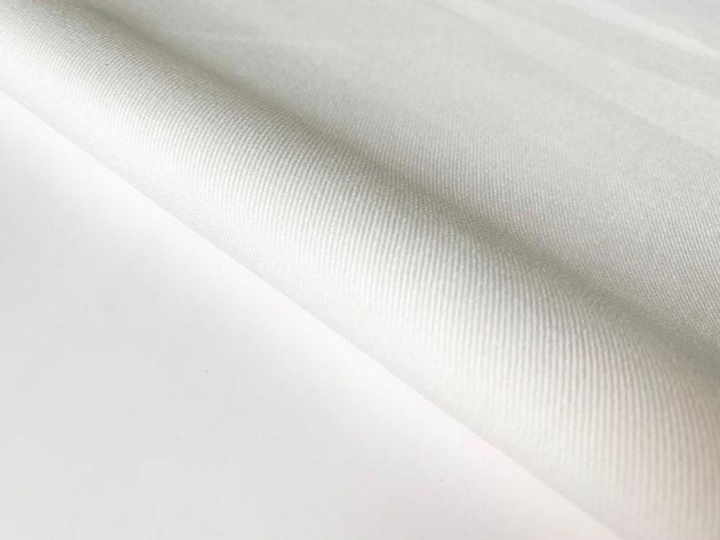 Cotton Twill Fabric by the Yard 100 White Cotton Twill Etsy