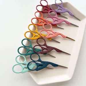 Stork Embroidery Scissors: Stainless Steel Bird Scissors for Needlework