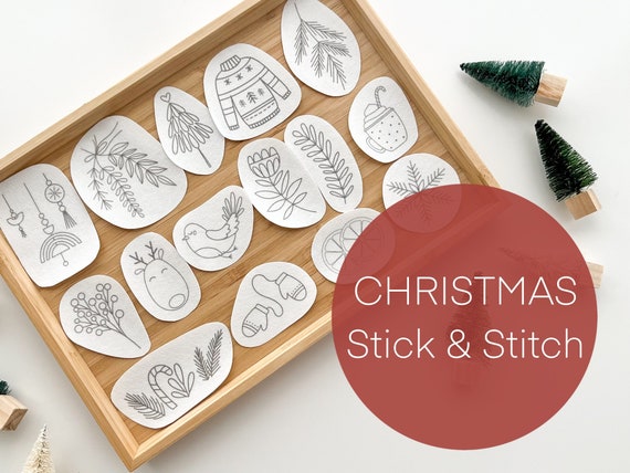 Christmas Stick and Stitch, Stick and Stitch Embroidery Patterns