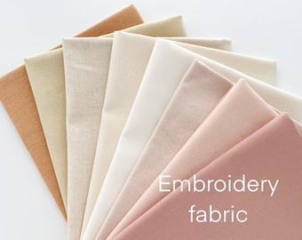 Embroidery fabric by the yard, linen blend embroidery fabric, cotton-linen fabric, embroidery cloth, linen Essex