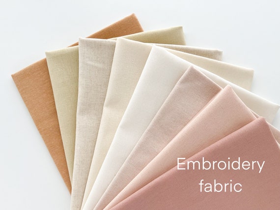 Embroidery Fabric by the Yard, Linen Blend Embroidery Fabric, Cotton-linen  Fabric, Embroidery Cloth, Linen Essex 