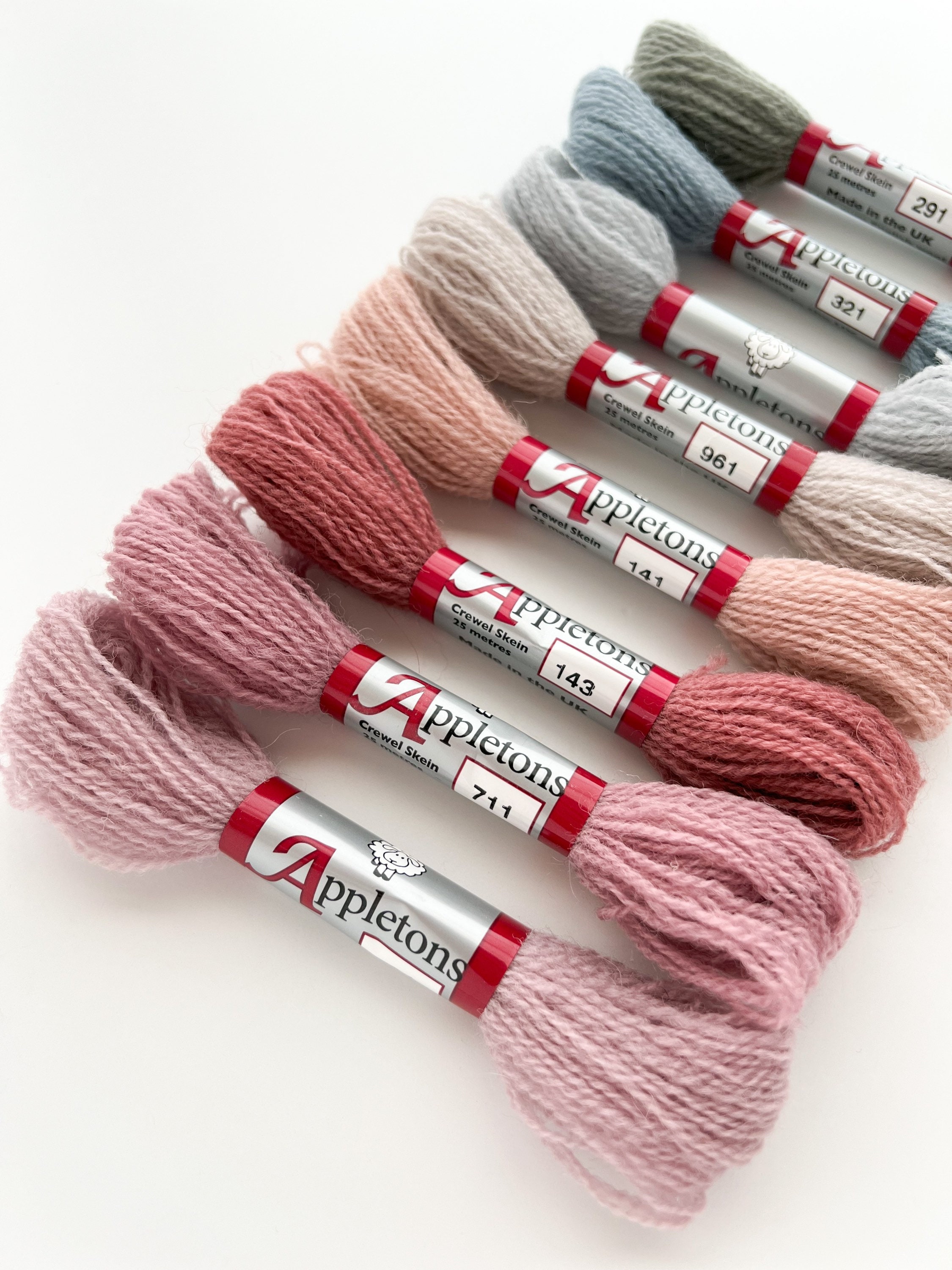 Appletons Crewel Wool Yarn, Hand Embroidery Yarn Bundle, 100% Wool