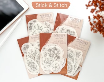 Stick and Stitch embroidery, stick and stitch patterns, water soluble embroidery designs, wash away embroidery patterns