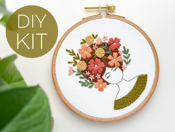 Embroidery Kit 'Flower Girl