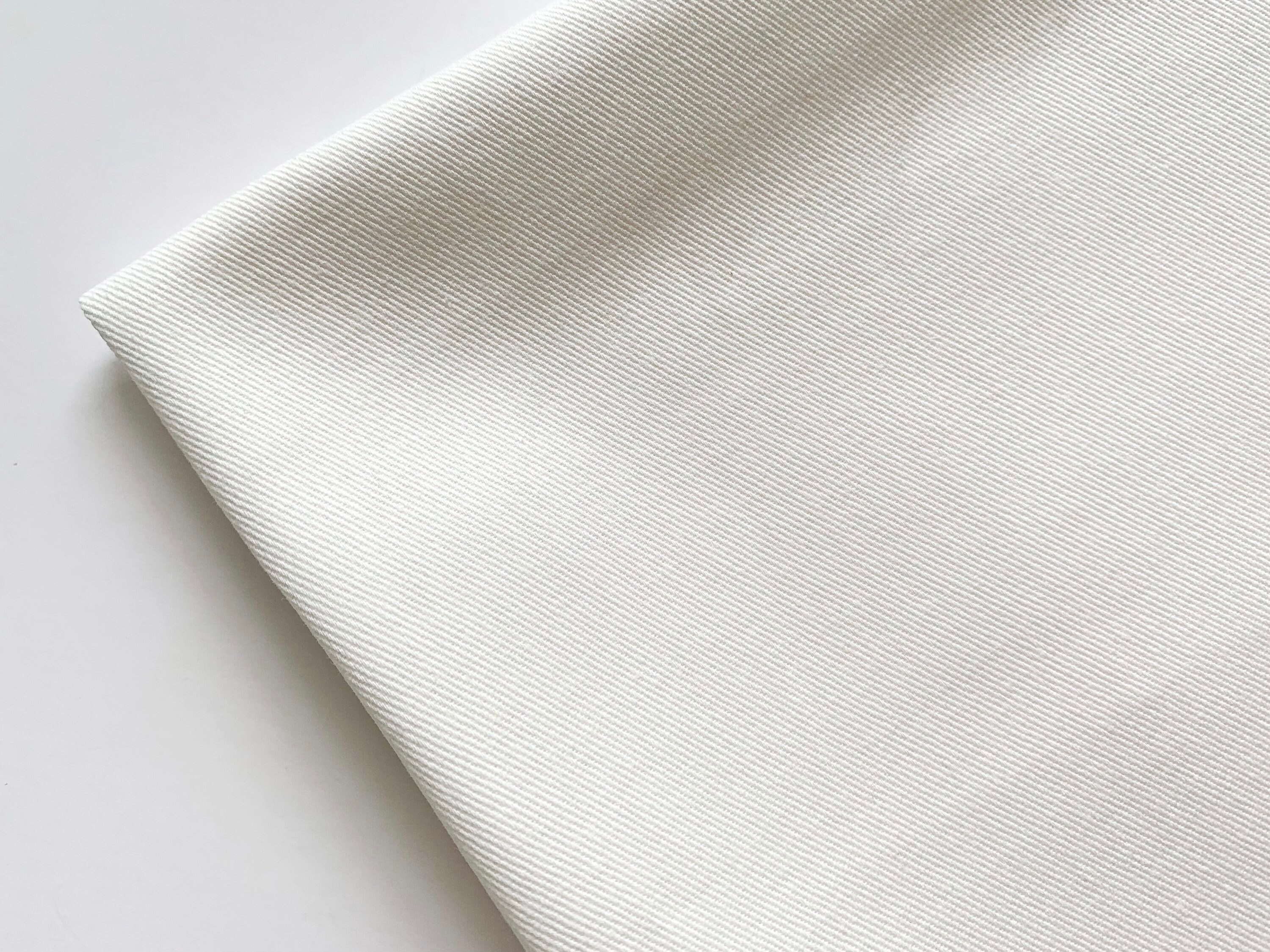 Cotton Twill Fabric by the Yard 100 White Cotton Twill Etsy Australia