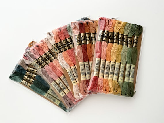 DMC floss bundle, embroidery thread bundle, embroidery floss, DMC thread, cross stitch floss, cotton thread for embroidery