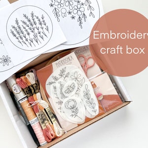 Embroidery Craft Box, Embroidery Kit, Hand Embroidery