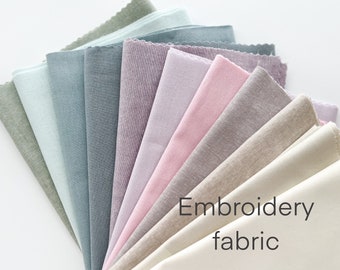 Embroidery fabric by the yard, linen blend embroidery fabric, cotton-linen fabric, embroidery cloth, linen Essex