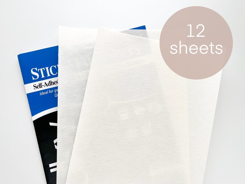 Stick and Stitch Stabilizer Watersoluble Sticky Fabric Etsy