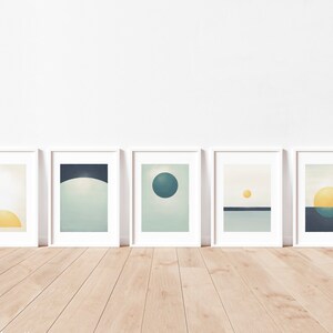 Set di stampe astratte, serie di illustrazioni