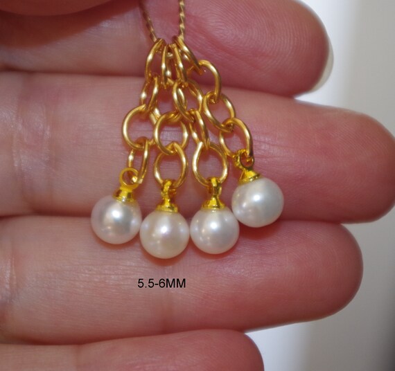 Boucles D'oreilles Anciennes Portrait Peint Main Or 14K Et Perles Véritables - Occasion, Bon état