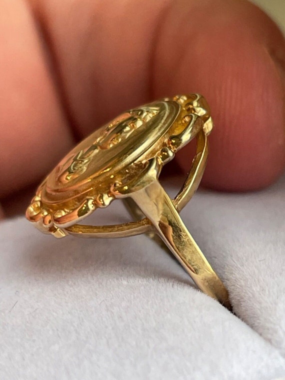 Collectible Gorgeous Vintage Rare Solid 14k Gold … - image 2