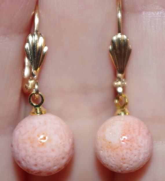 Vintage Gorgeous 14K Gold Filled 10MM Pink Angel S