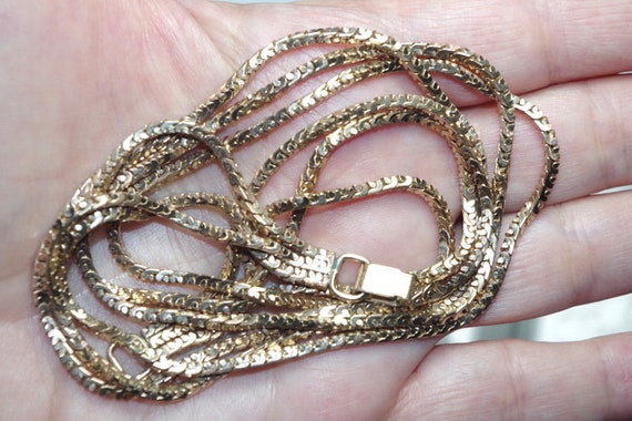 Vintage Gorgeous  12k Gold Filled Multi Chain Nec… - image 7