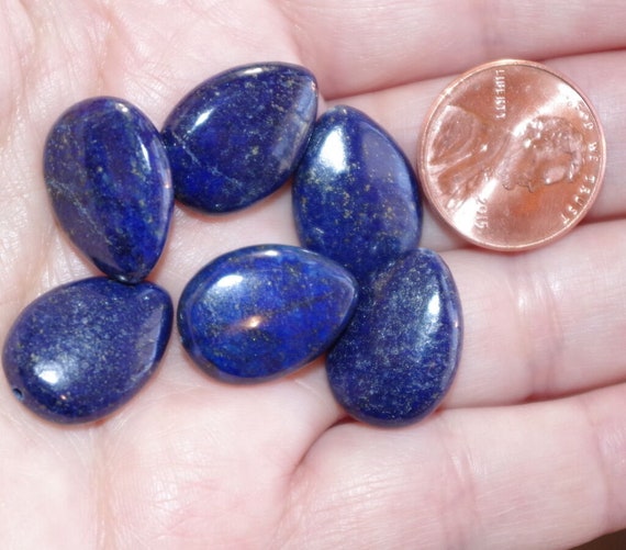 Gorgeous Lapis Lazuli TearDrop Elongated Leverbac… - image 9