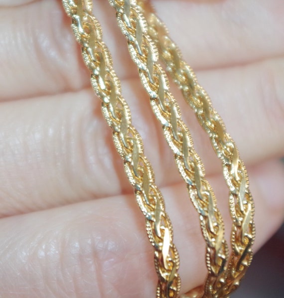 Quality Vintage 14K Gold Filled Avon Diamond Cut … - image 6