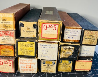 Vintage Player Piano Rolls - Various artists, QRS Ideal Melodee Supertone Universal - Music - Jazz - Big Band - Swing - Price for 1  Roll