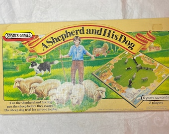 Vintage New A Shepherd and His Dog Board Game in Original Box Made in England, For 2 players 6 Years Upwards, 1983