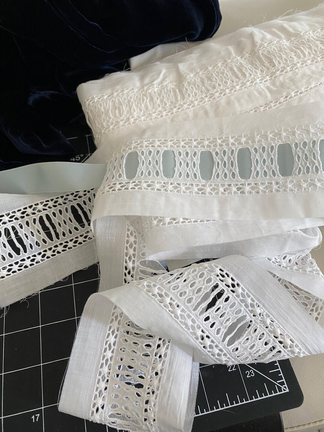 Vintage Eyelet Beading / Beading With Entredeux / Ribbon Beading ...