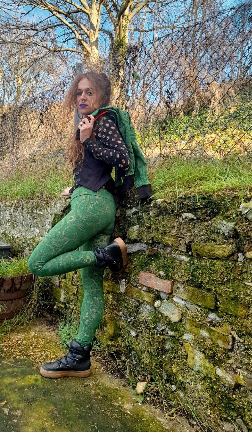 Girls cheap mustard leggings