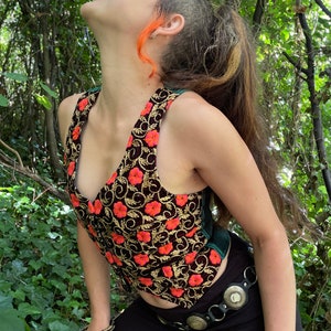 ON SALE Boho chic waistcoat,velvet waistcoat,elegant vest,handmade waistcoat