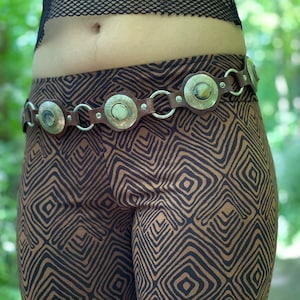 Yoga leggings,Printed leggings,sacred geometry print,outfit leggings,Festival leggings,brow leggings,unisex leggings image 7