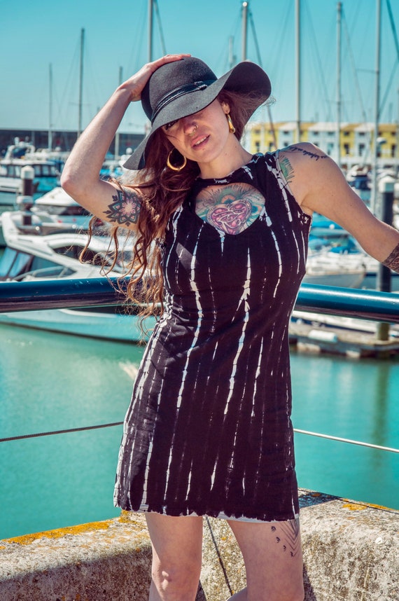 green emerald velvet dress Chic Plus Size Women's Sleeveless Mini Knit Mesh Dress for Festivals,   Canary Houze